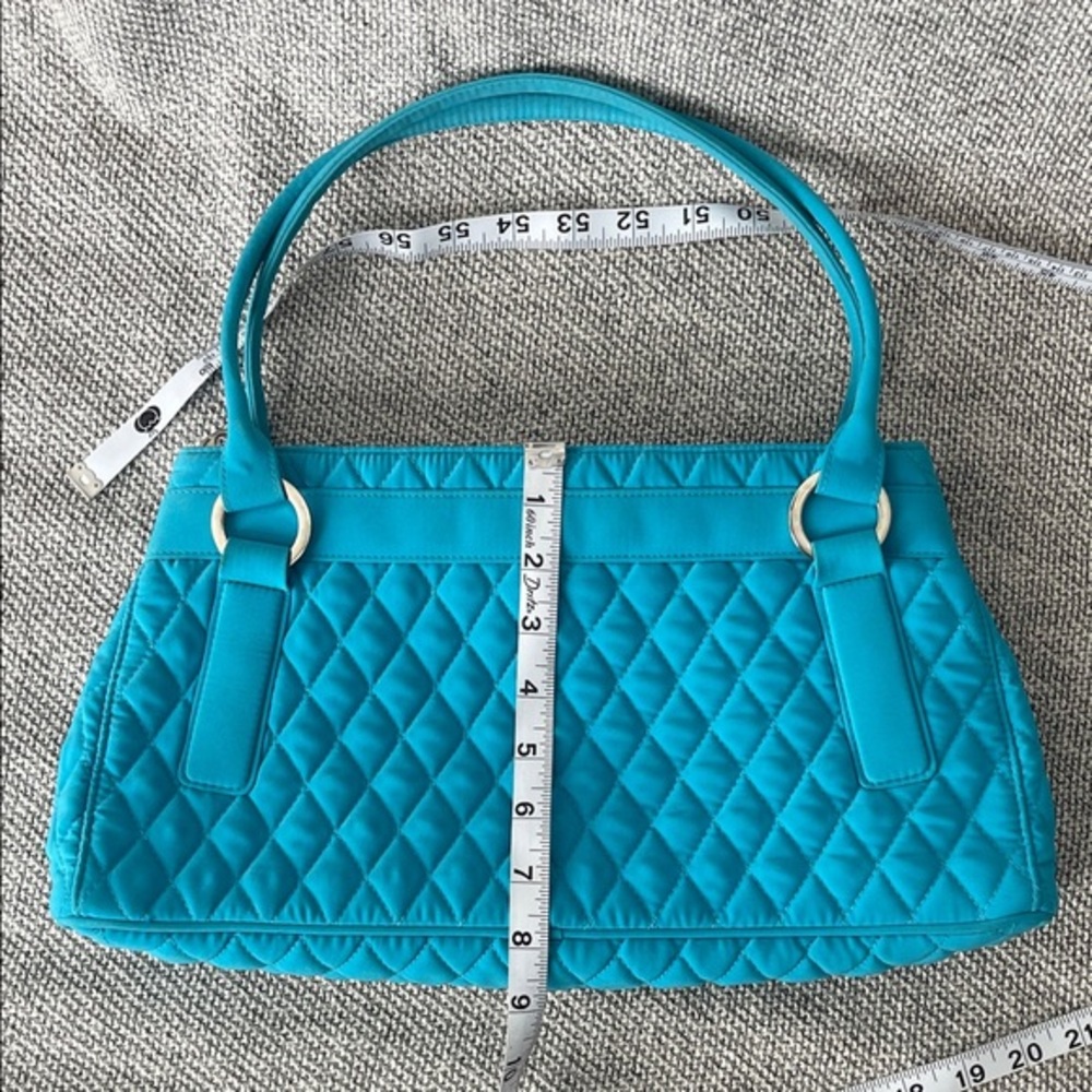 Vera Bradley Turquoise Quilted Shoulder Bag - Picture 11 of 16